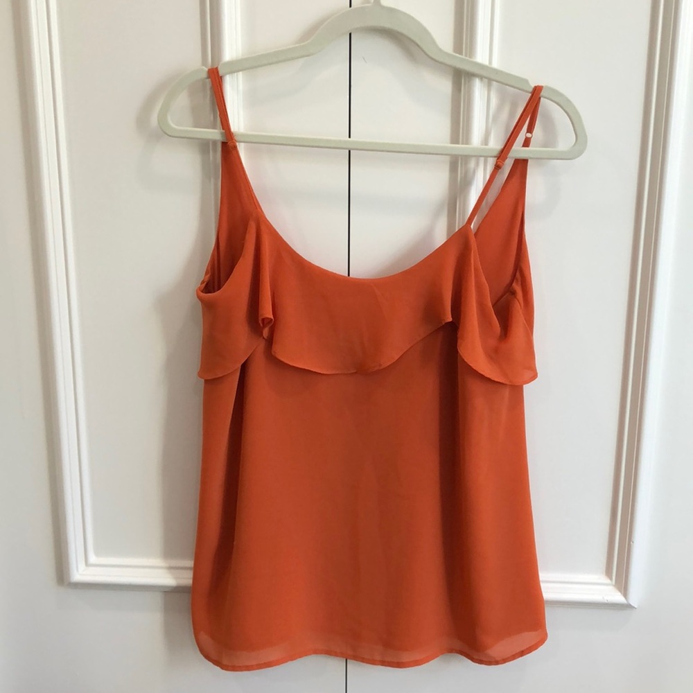 Orange / burnt orange spaghetti strap top